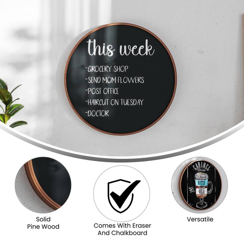 Commercial Wall Mount Wooden Frame Magnetic Chalkboard