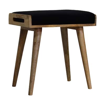 Stylish and Minimalist Velvet Footstool Easy to assemble