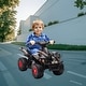 preview thumbnail 1 of 9, Battery-Powered Kids Quad Ride-On Car, Electric Vehicle Toy with Music and Smooth Speed for Fun Adventures, for Ages 2-6 Years Black