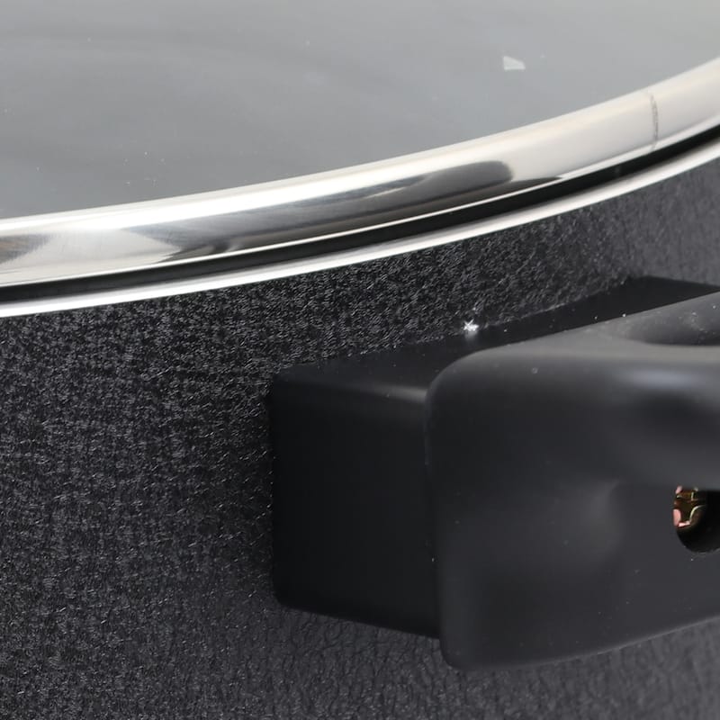 Oster Ashford 6 Quart Aluminum Dutch Oven with Tempered Glass Lid in Black