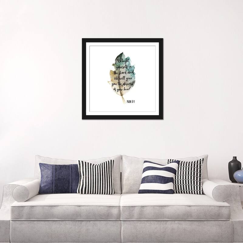 iCanvas "Psalm Leaf IV" by Kimberly Allen