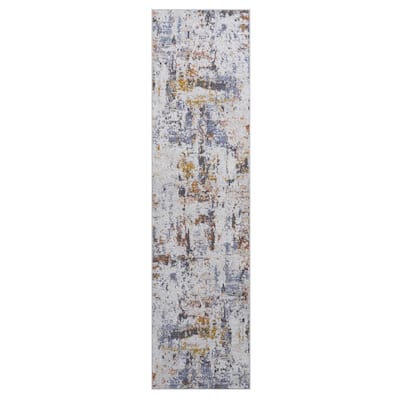 LOOM & LUXE Yellow/Cream Area Rugs for Living Room - 96" D x 26" W x 0.28" H