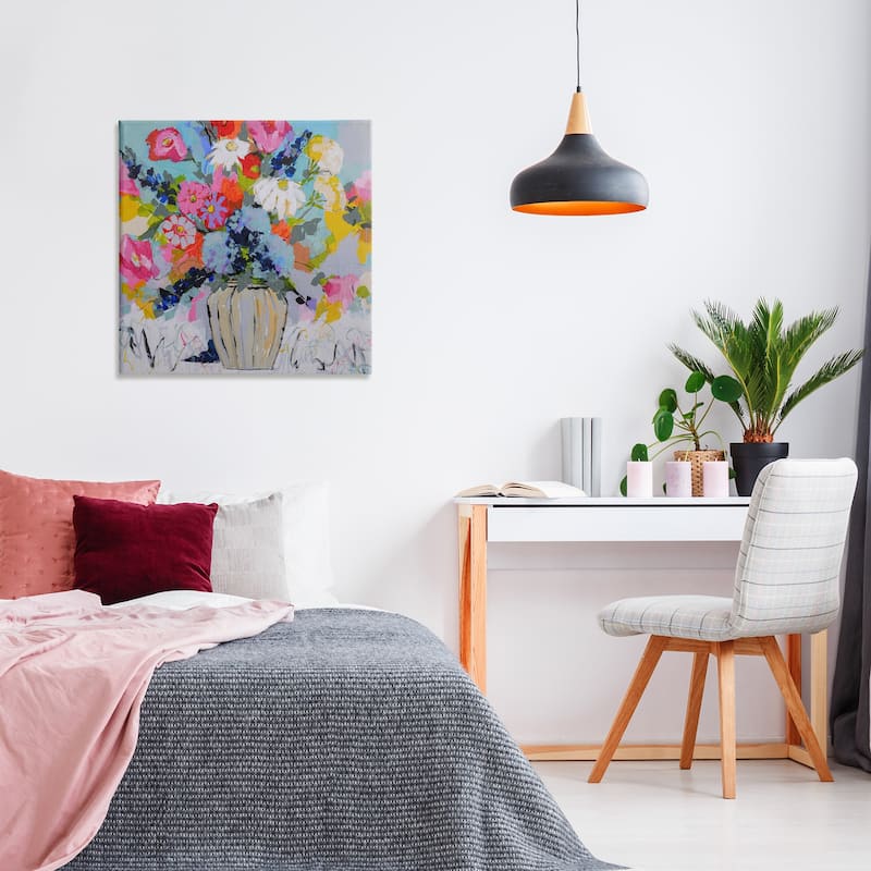 Stupell Modern Bright Bouquet Canvas Wall Art Design By Joan Curtis