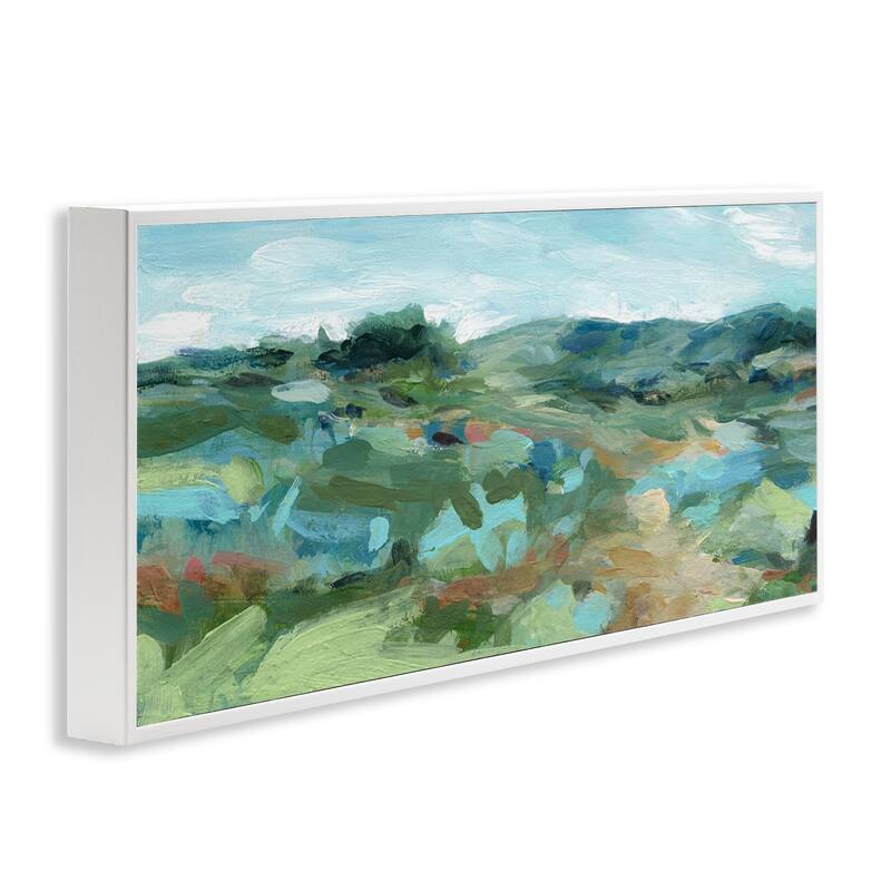 Stupell Painterly Landscape Greenery Framed Giclee Art Design By Carol Robinson