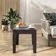 preview thumbnail 11 of 14, Trillia Resin Outdoor End Table Wenge Brown