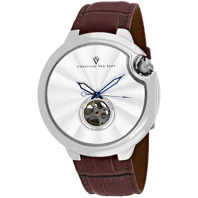 Christian Van Sant Men's Cyclone Automatic Silver Dial Watch - CV0141 - 6 (36)