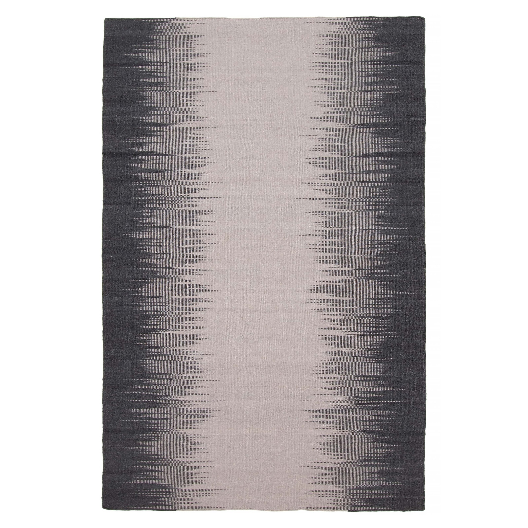ECARPETGALLERY Flat-Weave Ankara FW Light Grey Wool Kilim - 4'11 x 7'10