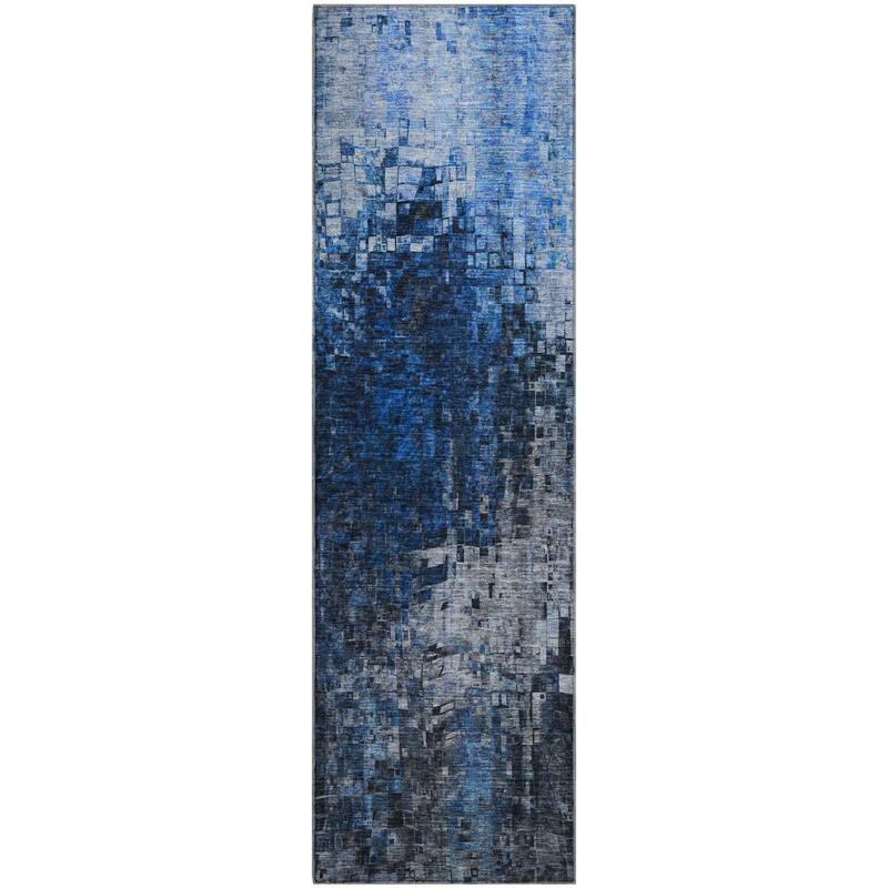 Premium Washable Super Soft Ombre Mosaic Mayfield Rug