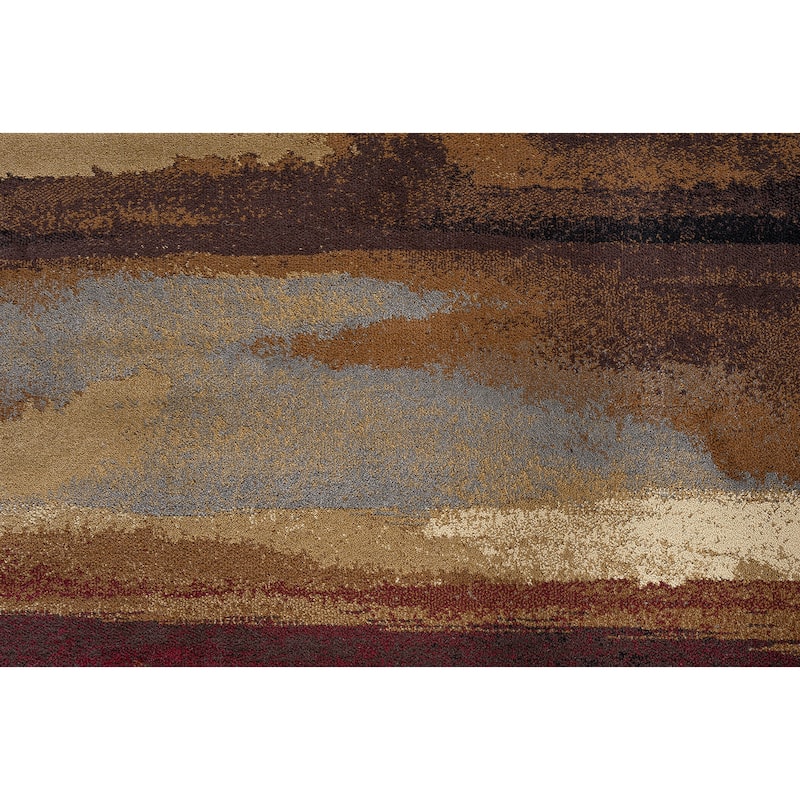 Flora Transitional Stripe Indoor Area Rug