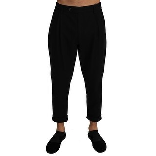 slim cropped trousers mens