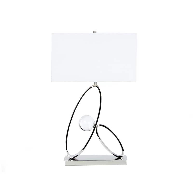 Ovals with Crystal Ball LED Table Lamp - N/A