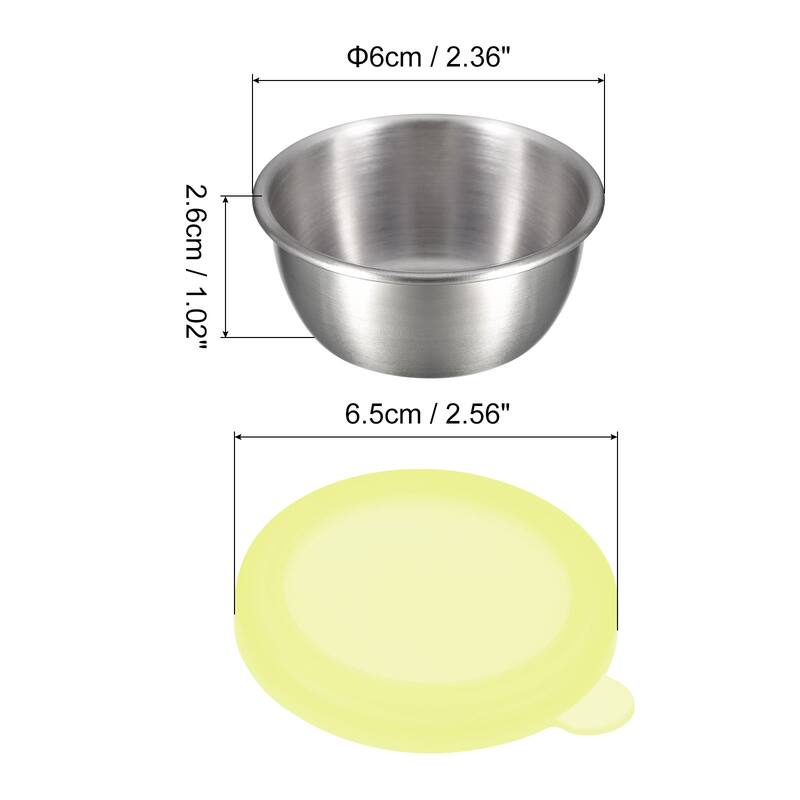 3pcs Salad Dressing Container 1.7oz Small Condiment Containers w lids - 50ml / 1.7oz