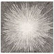 preview thumbnail 14 of 38, SAFAVIEH Handmade Abstract Sippie Modern Wool Rug 6' Square - Ivory/Charcoal - Square