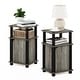 preview thumbnail 12 of 17, Furinno Brahms 3-Tier End Table with Door