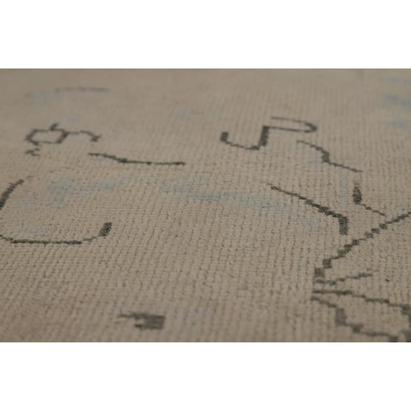 Tabriz Persian Vintage Area Rug Handmade Bedroom Wool Carpet - 9'7" x 12'7"