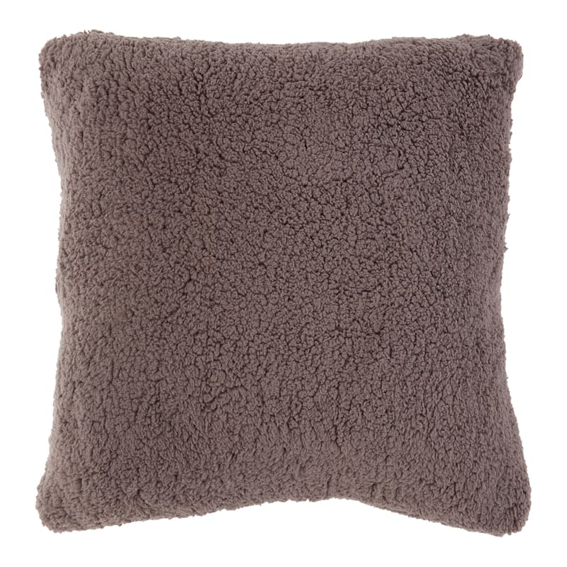 Cozy Sherpa Throw Pillow Cover