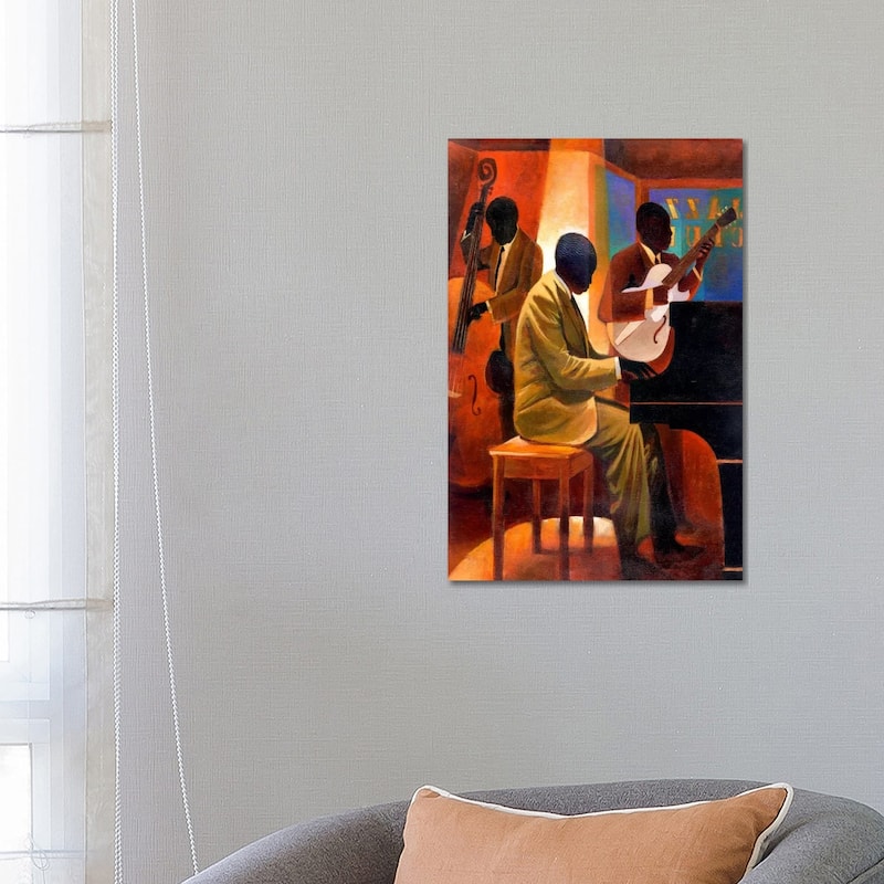 iCanvas "Piano Man" by Keith Mallett Canvas Print - 26x18x1.5
