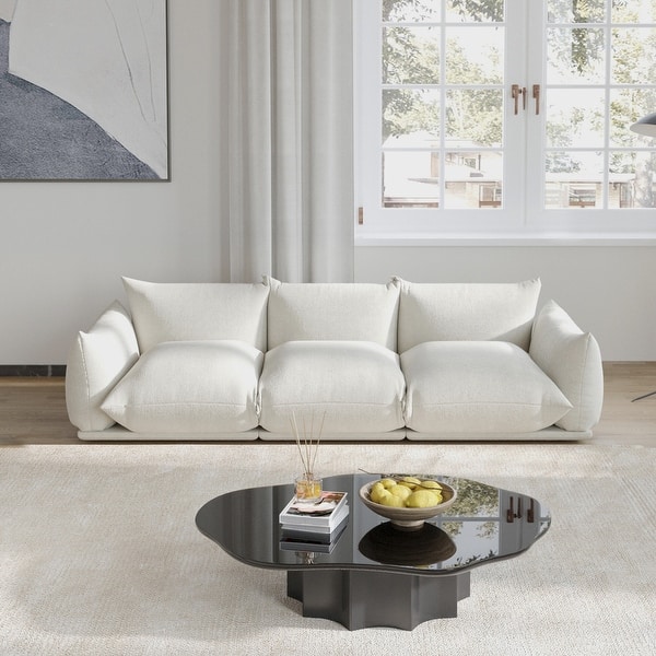 3Seats Sectional Sofa Chenille Fabric Sofa Lounge Couch Bed Bath