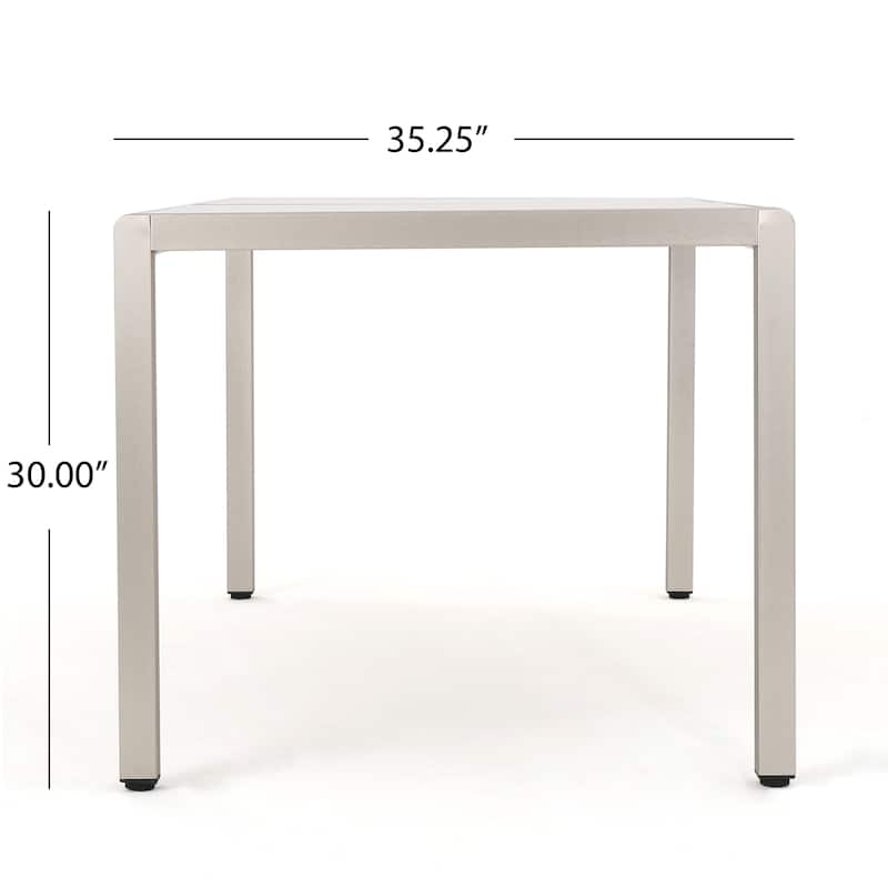 Cape Coral Outdoor 7-piece Aluminum Dining Set by Christopher Knight Home