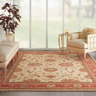 Nourison Living Treasures Persian Border Floral Area Rug