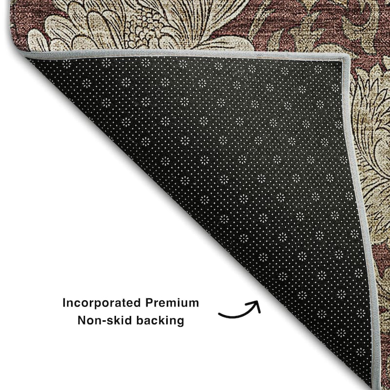 Premium Washable Super Soft Floral Mayfield Rug
