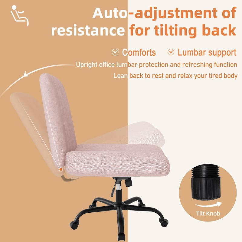 Futzca Swivel Office Ergonomic Chair with Adjustable Height & Tilt