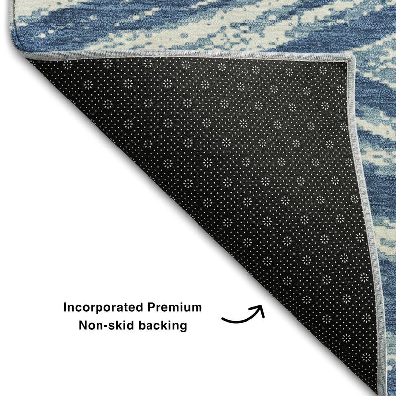 Premium Washable Super Soft Modern Chevron Mayfield Rug