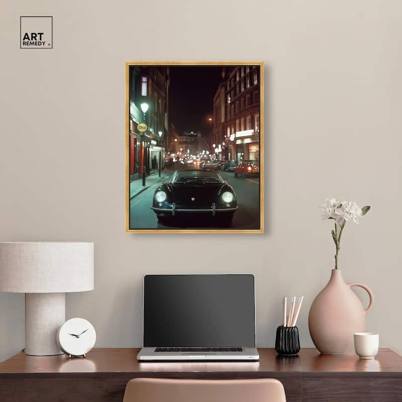 Night Roadster Canvas by Art Remedy