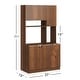 preview thumbnail 43 of 43, Living Skog Pantry Kitchen Microwave Storage Cabinet