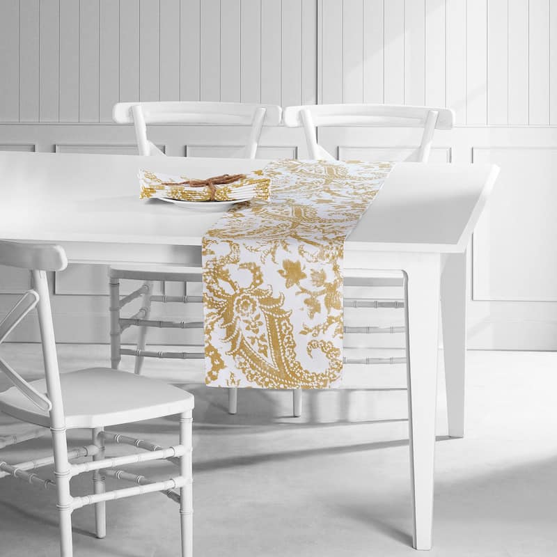 Exclusive Fabrics Edina Printed Cotton Table Runner & Placemats