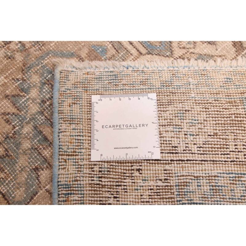 ECARPETGALLERY Hand-knotted Antalya Vintage Tan Wool Rug - 3'0 x 14'3