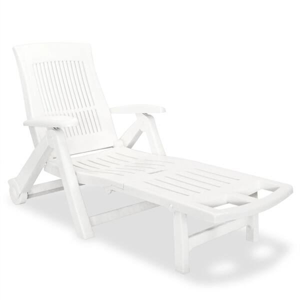 Vidaxl Sun Lounger With Footrest Plastic 3 Colors 28 3 X 76 8 X 39 8 Overstock 28948299