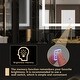 preview thumbnail 9 of 19, ExBrite 40 x 24 inch,Anti Fog,LED Bathroom Mirror,Night Light,Dimmable,Touch Button,Slim,Waterproof IP44,Horizontal Mounted