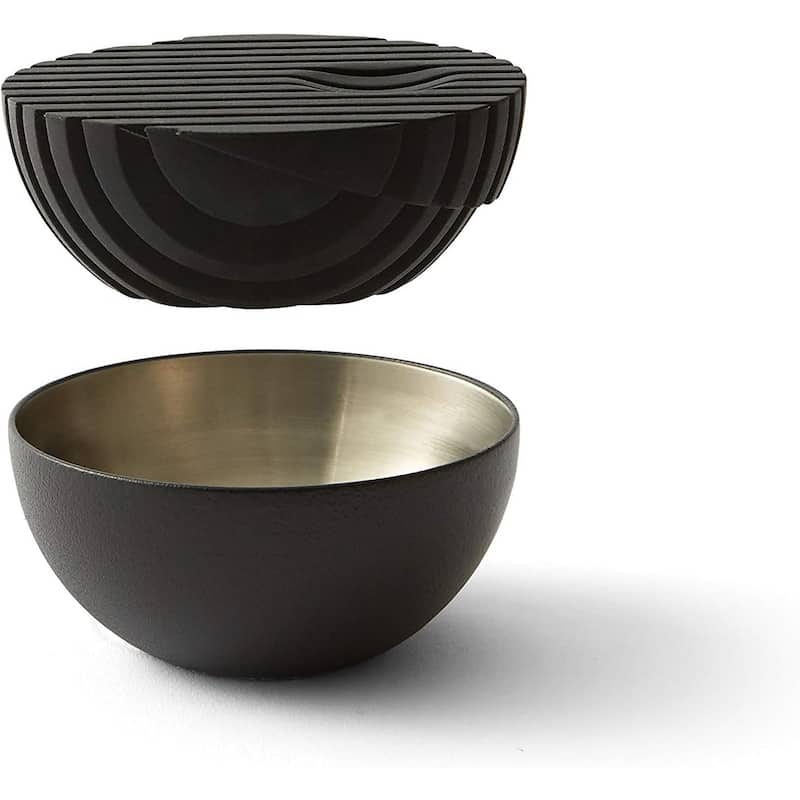 Rabbit 2 in 1 Strainer and Jigger Black - 4.7" x 7" x 2.5"