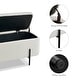 preview thumbnail 25 of 31, MCombo Storage Ottoman Bench, Teddy Fabric Upholstered Footstool with Storage Space - 15.7"D x 47.2"W x 20.5"H