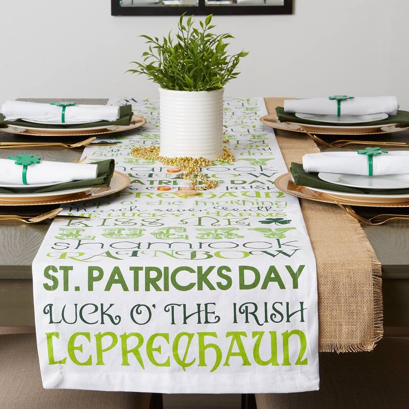 DII St. Patrick's Day Table Runner