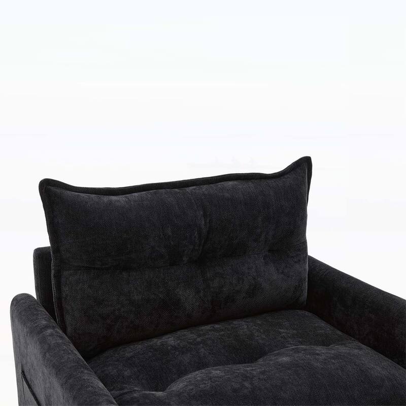 Modern Swivel Barrel Chair with Thick Padding,Metal Base,for Living Room and Bedroom