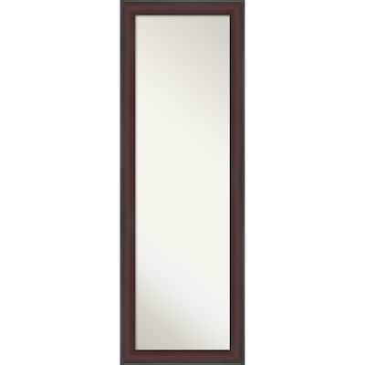 Grand Narrow Non-Beveled Framed Full-Length On the Door Mirror