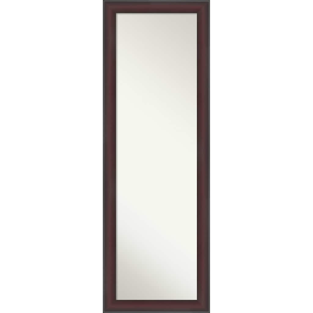 Grand Narrow Non-Beveled Framed Full-Length On the Door Mirror
