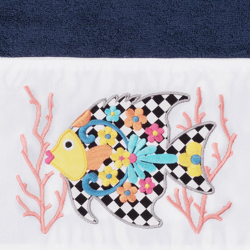 Authentic Hotel and Spa 100% Turkish Cotton Feliz Embellished Bath Towel
