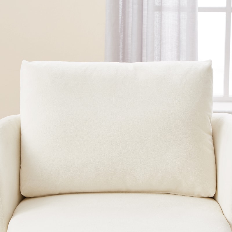 Swivel Chair for Living Room, 29.9" Accent Armchair with Removable Backrest Upholstered Swivel Sofa Chair for Office