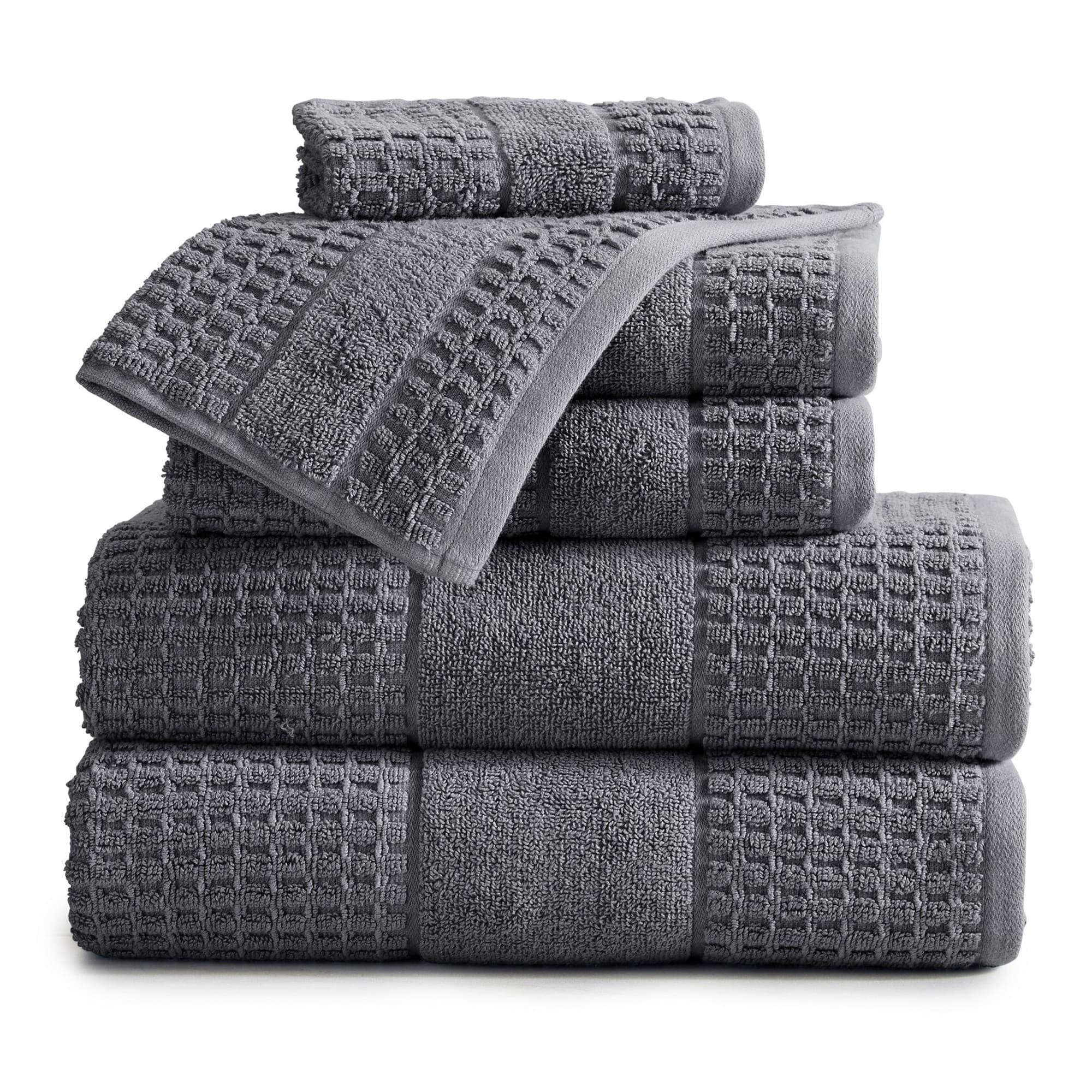 Market & Place Harper Cotton Waffle Weave 6-Piece Towel Set