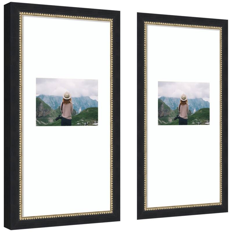 Kate and Laurel Belmont Black Photo Frame Set