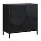 preview thumbnail 4 of 3, Uttermost Beswick Black 2 Door Cabinet