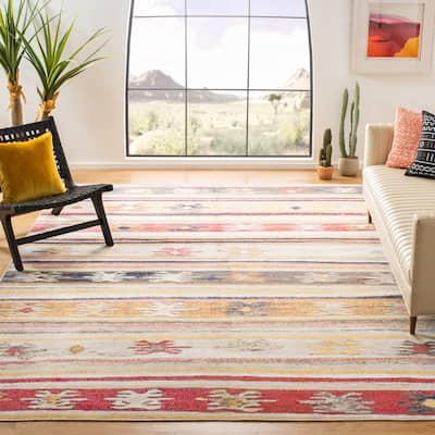 SAFAVIEH Montage Framhild Indoor/ Outdoor Waterproof Patio Backyard Rug