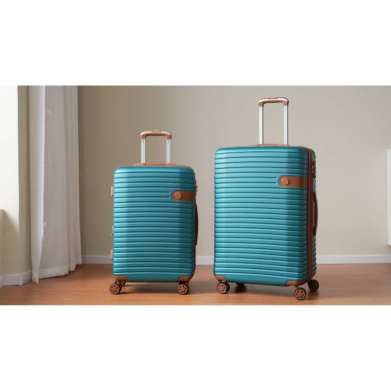 4 Piece Luggage Set Suitcase Set, Hardshell Lightweight Expandable Travel Luggage w/ 4 Packing Cubes, TSA Lock, Spinner Wheels