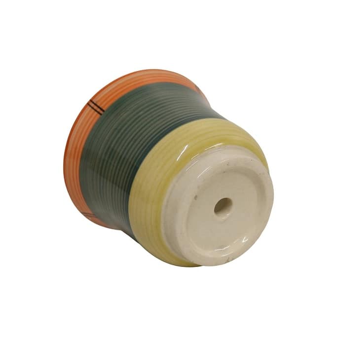 Home&Manor Ceramic Planter with Drain Hole