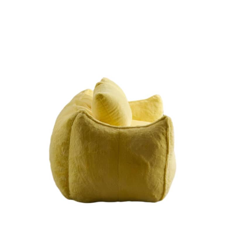 Giant Lazy Bean Bag Couch Chair Ultra Soft Fluffy Loveseat Sofa Chaise Lounge Indoor Cozy Faux Fur Reading Chair with Pillows