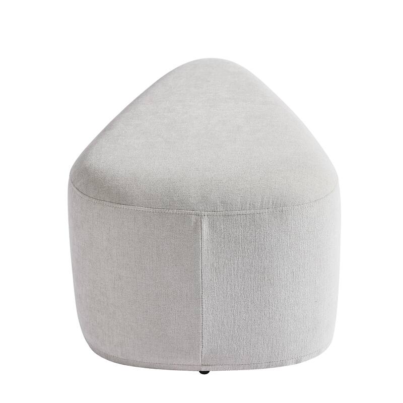 26" Footstools and Ottomans, Modern Fabric Pouf Ottoman