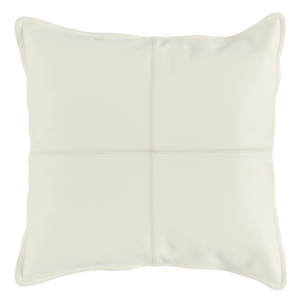 Poly and Bark Dobla Throw Pillow (Set of 2) - Cognac Tan/Linen White